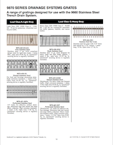 Zip-Trench Polypropylene Trench Drains 6, 12 - Light & Heavy Duty Grates  - Jay R. Smith Mfg. Co.