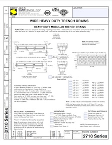 Zip-Trench Polypropylene Trench Drains 6, 12 - Light & Heavy Duty Grates  - Jay R. Smith Mfg. Co.